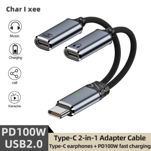 USB C OTG Cable Phone Adapter 2 in 1 Type C to USB A Adapter with PD Charging Port for Samsung Huawei Xiaomi Phone Laptop Tablet