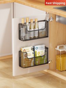 QINQI | Puncture-Free Wall-Mounted Kitchen Storage Rack Multifunctional