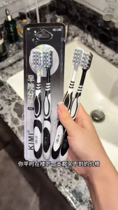 Power Cleaning Toothbrush - Medium Hard Bristles for Adults Spiral Bristles Stain Removal & Brighten Teeth Home Use