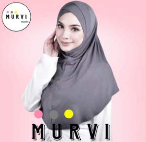 MURVI HIJAB-Hijab Instan Bergo Maudy Jilbab Turkey Bahan Jersey