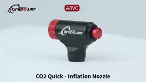 Mini CO2 Inflator Easy Operate Quick Easy Inflator Presta Schrader Valve Compatible Bicycle Tyre Pump for Road Mountain Bikes