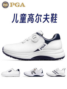 Waterproof Golf Shoes for Children And Teenagers Anti-Slip Sports Shoes PGA Brand Lawn Golf Shoes Normal Foot Fit round Toe