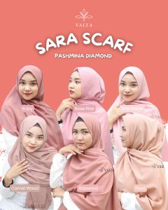 VAIZA.ID - SARA SCARF Pashmina Diamond Georgette Premium