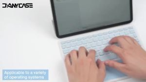 HANSONG | 10 inch Multilingual Keyboard for Samsung iPad Xiaomi Tablet Android Windows Bluetooth-compatible Wireless Keyboard