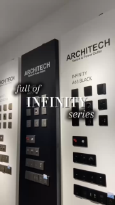 ARCHITECH Saklar dan Stop Kontak INFINITY WHITE A63 Series All Varian Modern Style