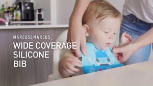 Marcus & Marcus Wide Coverage Silicone Baby Bib