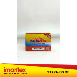 Maintenance Free Motorcycle Battery for Honda Super Four - Imarflex Calciflex YTX7A-BS