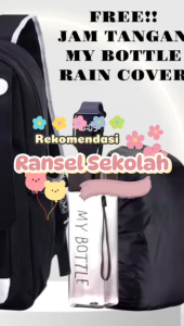 Tas Ransel Sekolah Anak Perempuan Lagi Viral Tas Ransel Anti air ROBLOX 0042 40X30X12