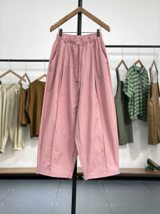 กางเกงขายาวทรงหลวมสไตล์ฮาเร็ม ทรงหลวมสบายๆ สบายๆ ผ้าฝ้าย สไตล์สตรีท ฤดูร้อน 2022 กางเกงขายาวผู้หญิง