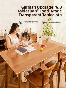 WUYINLIANGPIN | Transparent Waterproof and Heat-Resistant PVC Table Cover