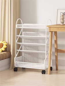 WUBUWEI | Movable Tableside Book Storage Rack