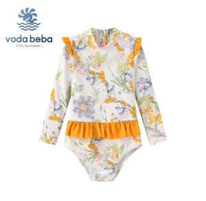 VODABEBA | Fashionable Thermal-Style Covering and Slimming Swimwear for Mothers Daughters and Children