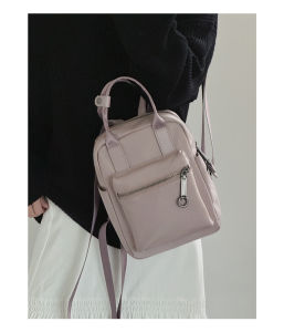 jpj | กระเป๋าเป้สะพายหลังผ้าฝ้ายแบบลำลองสำหรับผู้หญิง กระเป๋าเดินทางแบบสะพายไหล่สองข้าง กระเป๋าถือขนาดเล็ก น้ำหนักเบา น่ารัก กระเป๋าเดินทางที่อเนกประสงค์สำหรับฤดูใบไม้ผลิปี 2025