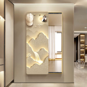 RUIBAHAO | Hidden Sliding Full Length Mirror Wall Art