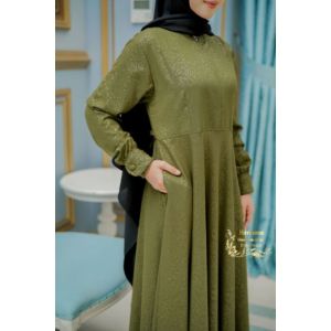 GAMIS HERMOSA MOTIF FLOWER ARMY/GAMIS HERMOSA BUNGA ARMY/GAMIS ARMY HERMOSA