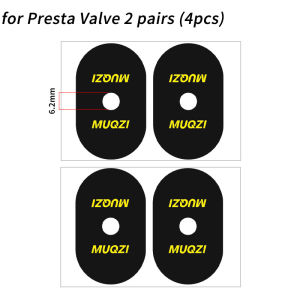 MUQZI 2/5 Pairs Valve Stickers Presta Schrader Bicycle Valve Stem Protection Sticker