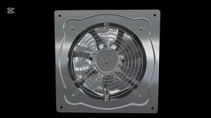 Stainless Steel 4-12" Ventilation Pipe Bathroom Warehouse Booster Wall Window Extractor Exhaust Fan