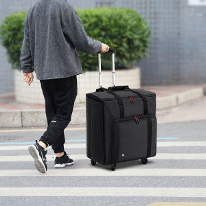 Bubm Desktop Computer Monitor Luggage 27-Inch Case with Wheels Cosmetics Bag 24 Host Trolley Case Bubble Wrap