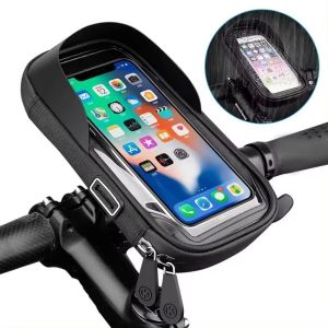 Motorcycle Telephone Holder Support Moto Bicycle Rear View Mirror Stand Mount Waterproof Scooter Motorbike Waterproof Phone Bag
