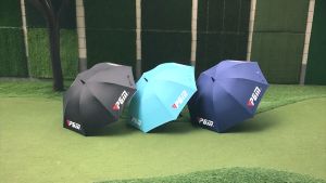 PGM Golf Umbrella Parasol 2600mAh Electric Fan UV Protection Outdoor YS005