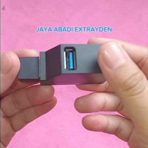 V220 ORI USB HUB NEW 3.0 3 PORT MINI SUPER HIGH SPEED TRANSFER 5 GBPS PLUG AND PLAY SPLITTER ADAPTER MULTIFUNGSI KONEKTOR PENAMBAH TEMPAT PERANGKAT UNIVERSAL PLUG AND PLAY PC TV ALL GADGET