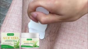 Kem Tẩy Lông Lô Hội Dành Cho Nữ Nhẹ Nhàng Không Gây Đau Thuốc Làm Rụng Lông Cho Nách Chân Cánh Tay Dưỡng Ẩm Làm Dịu Cơ Thể 50G