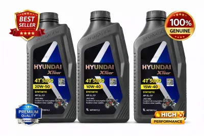 HYUNDAI XTeer 4T 5000 Motorcycle Engine Oil Premium Synthetic Performance | Multiple Viscosity Options