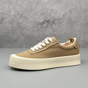 Breathable Thick Sole Canvas Shoes Mens Japanese Style Retro Casual Slip-On Low Cut Rubber Bottom Simple Design Summer Shoes