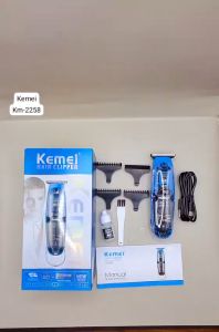 Mesin Cukur Rambut Kemei KM-2258 Hair Trimmer Transparan