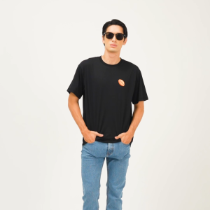 EDWIN JEANS - WINNER  JET BLACK Kaos Pria Lengan Pendek SS - Top Man Basic Tee