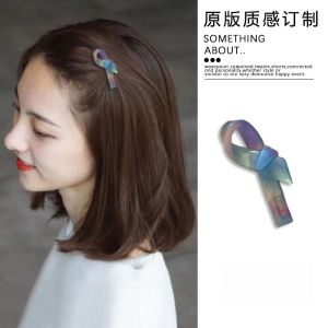 Elegant Butterfly Knot Small Hair Clip Womens Fringe Side Bangs Duckbill Hair Clip Stylish Hair Accessories Hair Grips