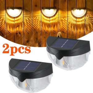 IP65 LED Solar Wall Lights Outdoor Waterproof Yard Solar Tungsten Night Lamp Corrugated Lamp For Fence Terrace Path Decor Lights