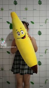 GỐI ÔM TRÁI CHUỐI SIZE LỚN 75CM CHO BÉ