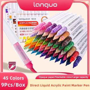 Languo Acrylic Markers Set: Intelligent Control Ink Pens & Art Supplies
