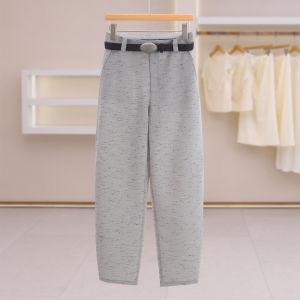 Detachable Belt Slim Fit Versatile Fashion Pants