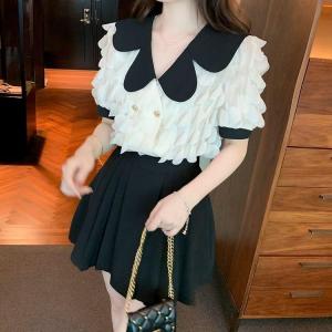 TM 2275 Blouse Fedellin double breasted top import
