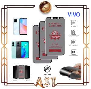 TG Temper anti Gores ViVO Privacy Ceramic Matte Anti Spy All tipe