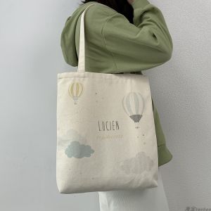 Large Capacity Canvas Bag 2024 Cloud Cartoon Anime Cute Girl School Work Commuting Travel Handbag Single Shoulder Bag for Youth