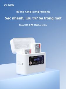 VILTROX(Viltrox) | Sạc Pin Máy Ảnh Nhanh Đa Năng 2 Khe