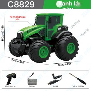 Xe Điều Khiển Từ Xa JJRC C8829 2.4G Xe Cày Lội Nước 4 Bánh Dẫn Động Chống Nước Đồ Chơi Xe Nông Nghiệp Điều Khiển Từ Xa Cho Trẻ Em
