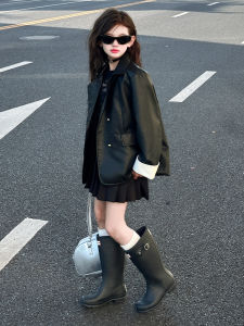 AINAO | Fashionable Leather Jacket for Girls