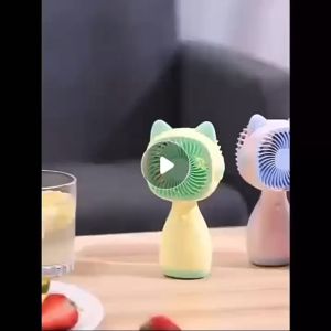 Cute Kawaii Handheld Mini Fan Cooling Fans Portable Summer Small Pocket Fan Cartoon Mute Fans Girl Gift Outdoor
