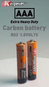 Kingever 100% Original AAA R03 60pcs 15 packs per box Extra Heavy Duty Battery classic series