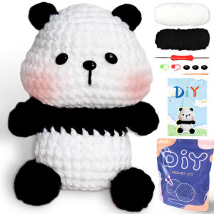 YAMAXIN Beginner 1pc Panda Crochet Needle DIY Kit Friendly Craft Tool Set for Novices Easy Arts And Crafts Knitting