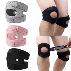 Open Patella Support สายรัดพยุงเข่าแบบปรับได้ สายรัดพยุงเข่า Patella สําหรับการบาดเจ็บกีฬาวิ่งและการออกกําลังกาย