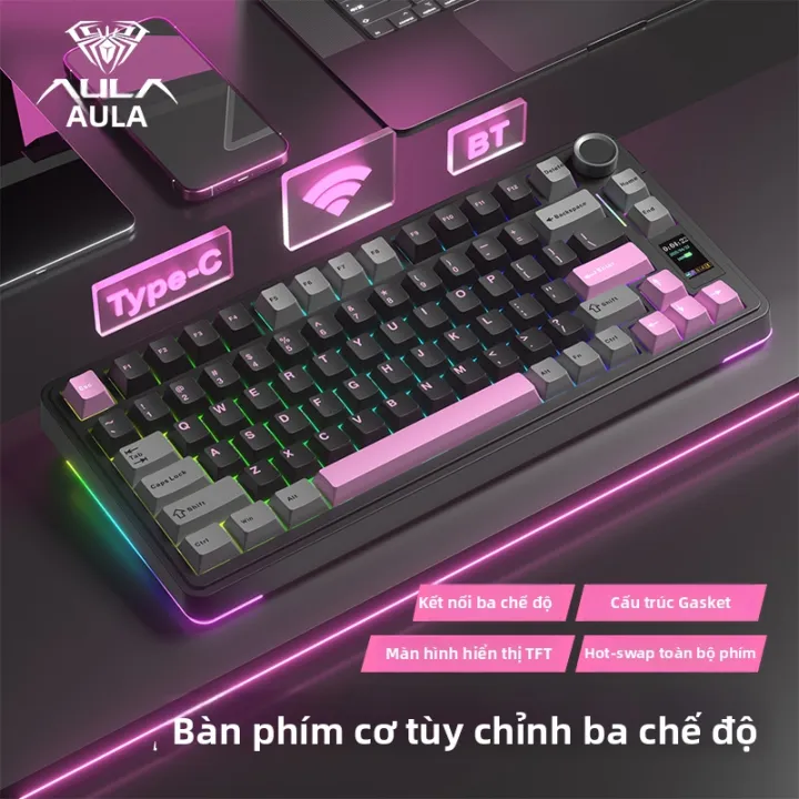 AULA | Bàn Phím Cơ Đa Chế Độ S75 Pro Có Thể Tùy Chỉnh | BigBuy360 - bigbuy360.vn AULA | Bàn Phím Cơ Đa Chế Độ S75 Pro Có Thể Tùy Chỉnh | BigBuy360 - bigbuy360.vn