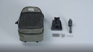 ROCKBROS Folding Bicycle Front Bag Layered Storage Portable Bike Carrier Bag Quick Release Lightweight Brompton Bike Pannier Shoulder Bag With Adapter