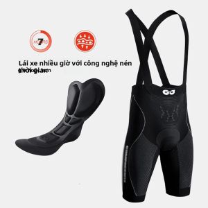 Quần Đạp Xe Nam Có Đệm Gel 4D Chất Liệu Thun Co Giãn Cao Thoáng Khí Dành Cho Xe Đạp Đường Trường & Leo Núi - Quần Đạp Xe Có Dây Đeo