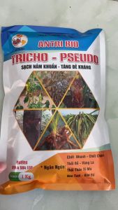 TRICHO PSEUDO (2trong1): phòng trừ và ngăn ngừa nấm khuẩn gây bệnh thán thư thối rễ vàng lá thối thân... gói 1kg