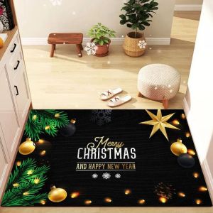 Luxury Christmas Doormat Affordable New Year Non-Slip Entry Rug Elegant Bathroom Decorative Mat Festive Home Decor 2026